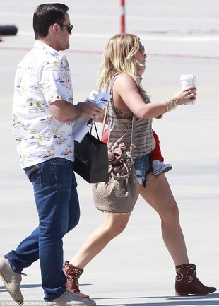 Hilary Duff Van Nuys Airport May 10, 2013