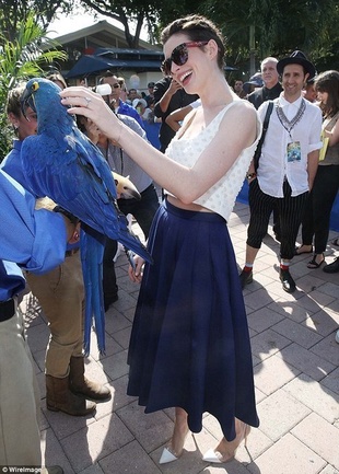 Anne Hathaway Miami Walk of Fame Inauguration March 21, 2014