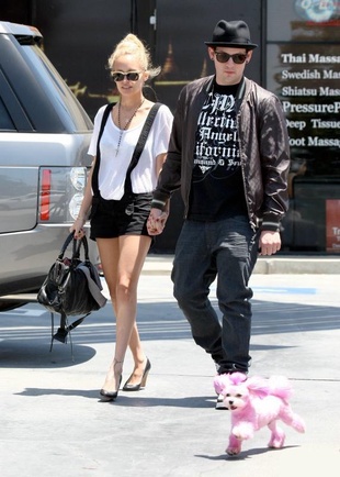 Nicole Richie Out with Joel Madden and a Pink Dog May 30, 2008