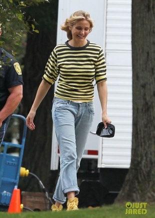 Cameron Diaz On the set of Sex Tape September 12, 2013