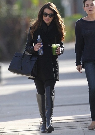 Lea Michele Leaving a Glamour Photoshoot December 15, 2013