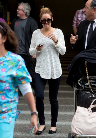 Lauren Conrad Landing at LAX Airport May 2, 2012