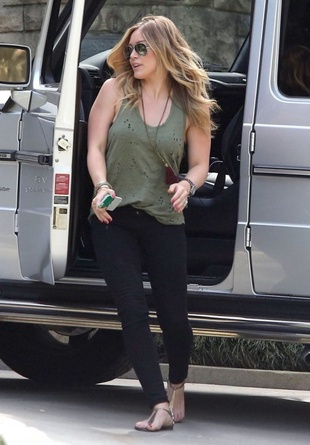 Hilary Duff Arriving at a friend's house in West Hollywood March 16, 2013