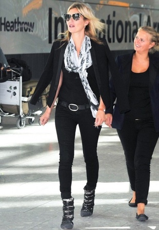 Kate Moss Heathrow Airport in London August 31, 2013