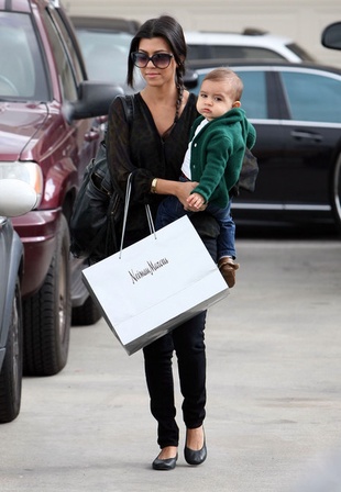 Kourtney Kardashian out and About with Her Son Mason January 2011