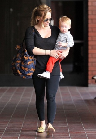 Hilary Duff Leaving Babies First Class in Sherman Oaks May 8, 2013