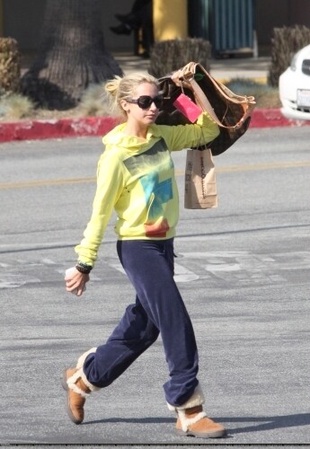 Ashley Tisdale Leaving Her House with Martin Johnson in Toluca Lake February 14, 2012