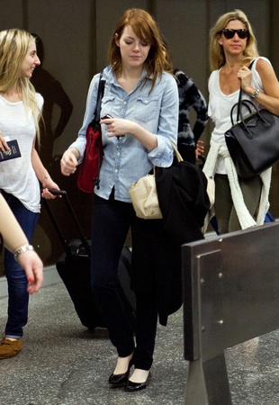 Emma Stone Traveling 2012