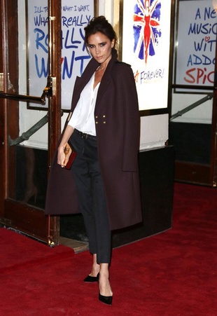 Victoria Beckham Viva Forever Press Night at the Piccadilly Theatre in London England December 11, 2012