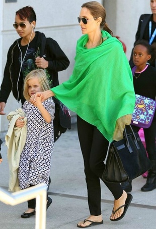 Angelina Jolie LAX Airport February 5, 2014