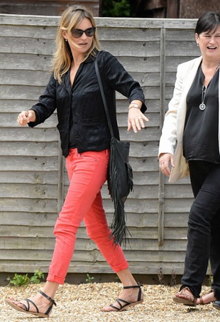 Kate Moss Cotswolds June 15, 2014