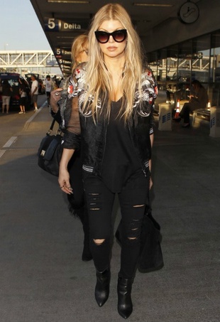 Fergie LAX Airport April 24, 2014