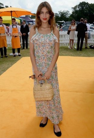 Alexa Chung Veuve Clicquot Gold Cup Final July 20, 2014