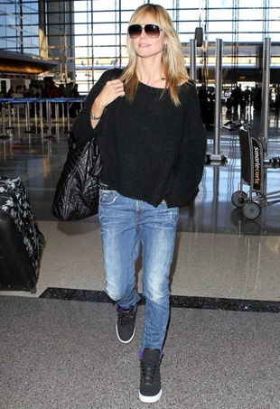 Heidi Klum LAX Airport March 10, 2014