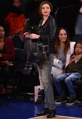 Miranda Kerr New York Knicks Game December 27, 2013