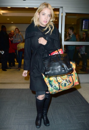 Ashley Benson JFK Airport March 17, 2014