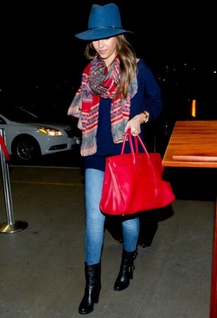 Jessica Alba LAX Airport January 17, 2014