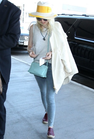 Dakota Fanning LAX Airport May 6, 2014