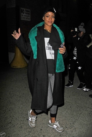 Rihanna Leaving a Studio December 13, 2013