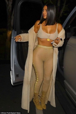 Kim Kardashian West Dinner in Los Angeles