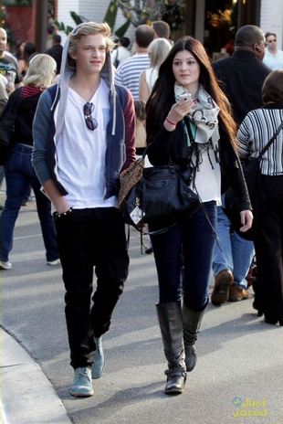 Kylie Jenner at the Grove with Cody Simpson November 27, 2011