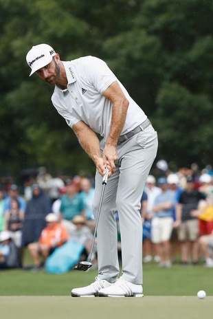 Dustin Johnson 2017 Pga Championship at Quail Hollow Club Round Two August 11, 2017