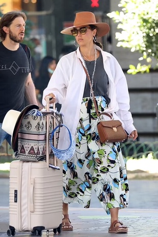 Jessica Alba Florence Rail Station July 14, 2022