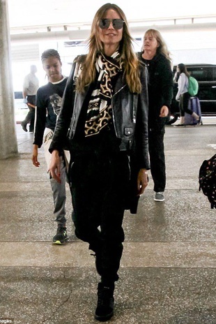 Heidi Klum Lax Airport March 28, 2018