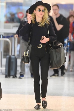 Amber Heard Jfk Airport May 5, 2018