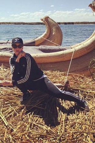 Katy Perry Lake Titicaca, Peru October 9, 2015