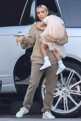 Kim Kardashian West With North West November 15, 2017