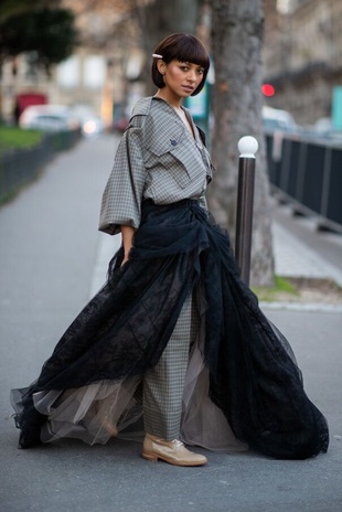 Kat Graham Paris Fashion Week Rochas Fall/Winter 2019 February 27, 2019