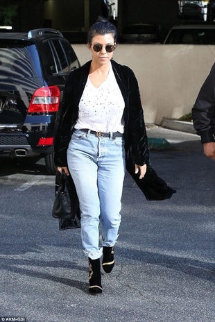 Kourtney Kardashian Woodland Hills October 11, 2016