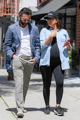 Eva Longoria Baston With Husband Jose Baston Los Angeles April 17, 2018