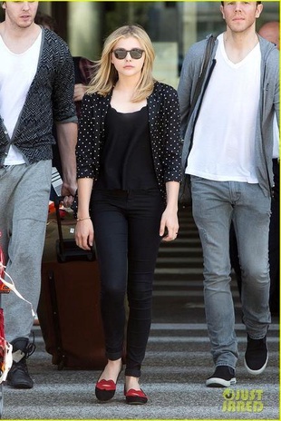 Chloe Moretz at the Airport May 2012