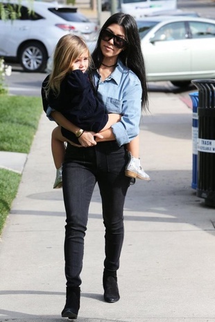 Kourtney Kardashian Lunch at Lovi's Delicatessen with Scott December 9, 2015