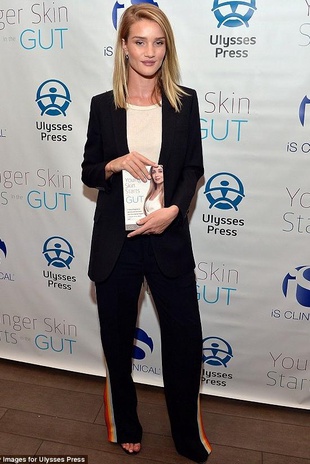 Rosie Huntington-Whiteley Younger Skin Starts in the Gut Book Launch March 22, 2016