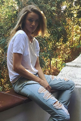 Rosie Huntington-Whiteley Paige Denim Spring 2015 Ad Campaign