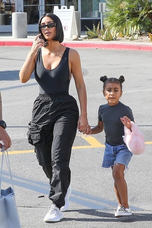 Kim Kardashian West With North in Calabasas July 31, 2018