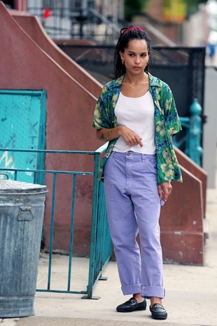 Zoe Kravitz High Fidelity Set July 14, 2019