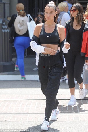 Bella Hadid Nike Store at the Grove June 3, 2017