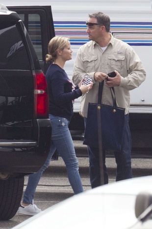 Reese Witherspoon Arrives on Set in Malibu March 19, 2016