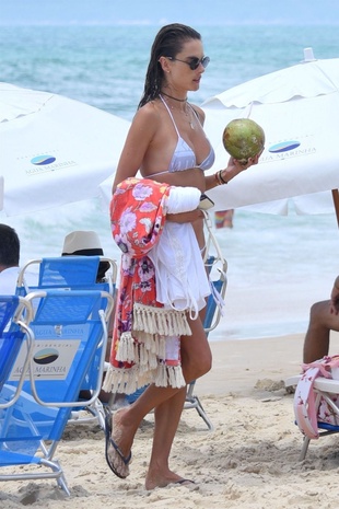 Alessandra Ambrosio The Beach in Santa Catarina, Brazil January 3, 2019