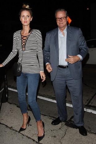 Nicky Hilton Rothchild Out with Her Father October 22, 2015