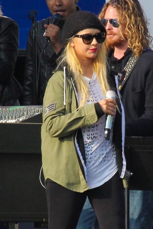 Christina Aguilera the Voice Spring Break Concert Rehearsal April 23, 2015