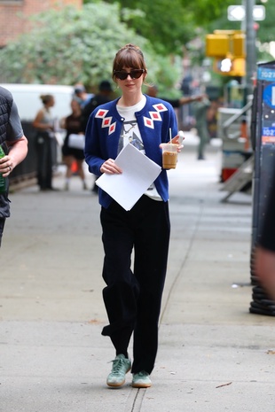 Dakota Johnson Materialists Set in New York City June 6, 2024