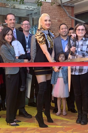 Gwen Stefani Cure 4 the Kids Ribbon Cutting Ceremony March 14, 2019