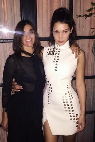 Bella Hadid with Carine Roitfeld September 11, 2015