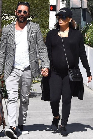 Eva Longoria Baston With Husband Jose Baston Los Angeles April 12, 2018