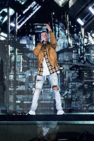 Justin Bieber Performing at Orinn Arena in Kopavogur, Iceland September 8, 2016